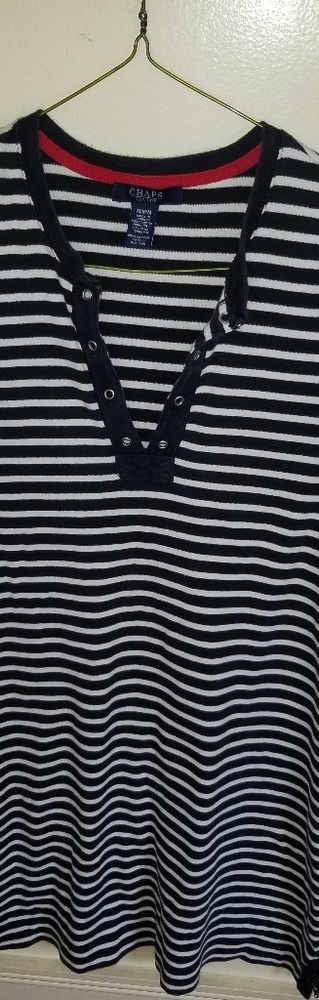 Chaps striped dress